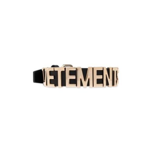 Vetements Choker med logotyp Black, Unisex