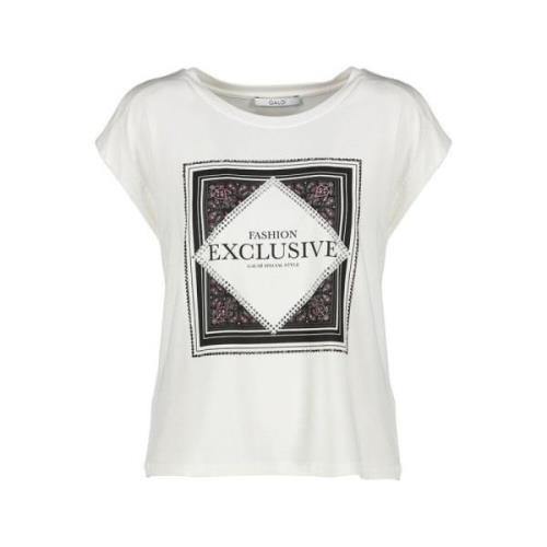 Gaudi Dam T-Shirts Kollektion White, Dam