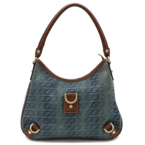 Gucci Vintage Pre-owned Laeder axelremsvskor Blue, Dam