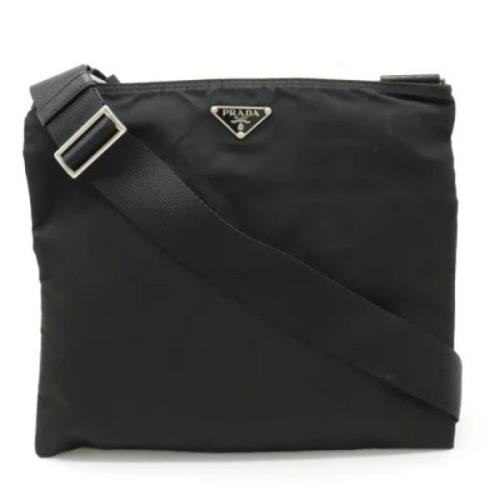 Prada Vintage Pre-owned Nylon prada-vskor Black, Dam