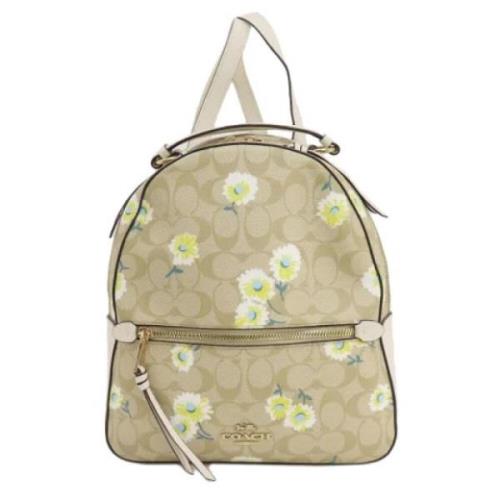 Coach Pre-owned Pre-owned Tyg ryggsckar Beige, Dam