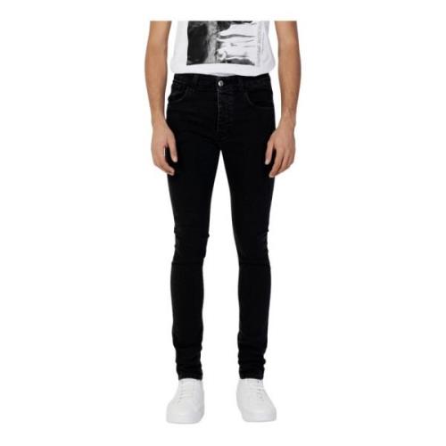 Costume National Herr Svarta Jeans, Dragkedja/Knapp Stängning Black, H...