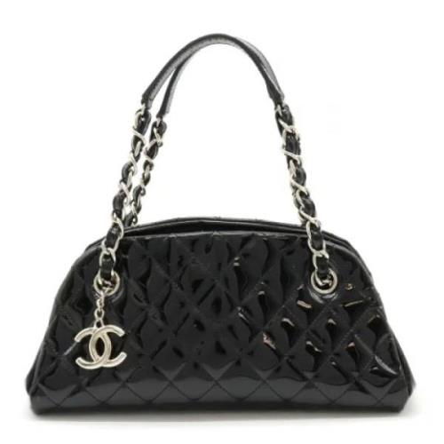 Chanel Vintage Pre-owned Canvas axelremsvskor Black, Dam