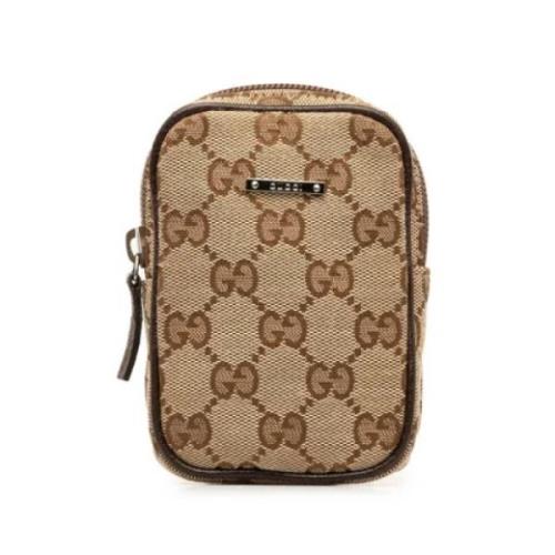 Gucci Vintage Pre-owned Laeder hem-och-kontorstillbehr Beige, Dam