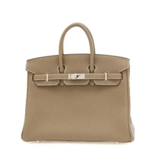 Hermès Vintage Pre-owned Laeder handvskor Beige, Dam