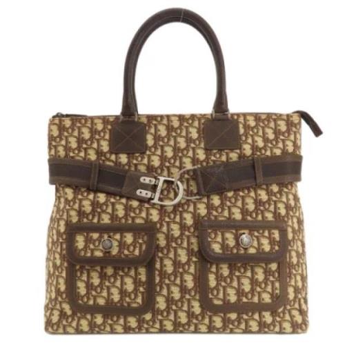 Dior Vintage Pre-owned Canvas dior-vskor Brown, Dam