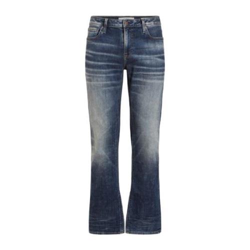 Guess Snygga Flared Jeans för Kvinnor Blue, Herr