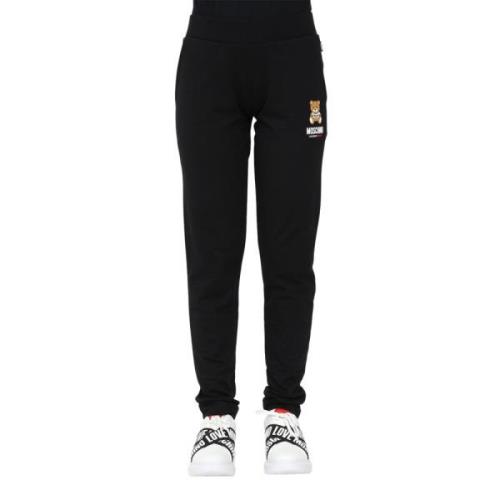 Moschino Svarta Logo Joggers Black, Dam