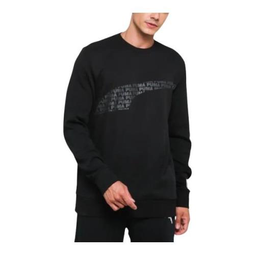 Puma Rundhalsad Sweatshirt Black, Herr