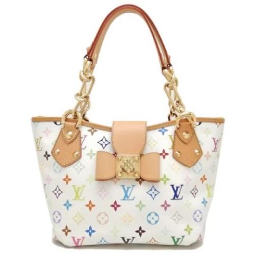 Louis Vuitton Vintage Pre-owned Tyg louis-vuitton-vskor White, Dam