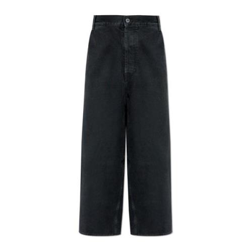 Off White Jeans med Logo Black, Herr