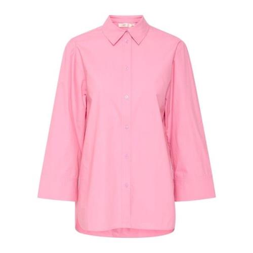 InWear Boxy Skjorta Cashmere Rose Kort Ärm Pink, Dam