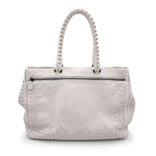 Bottega Veneta Vintage Pre-owned Laeder handvskor White, Dam