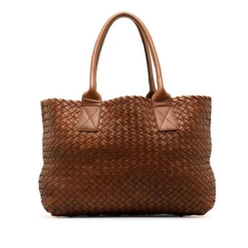 Bottega Veneta Vintage Pre-owned Laeder handvskor Brown, Dam