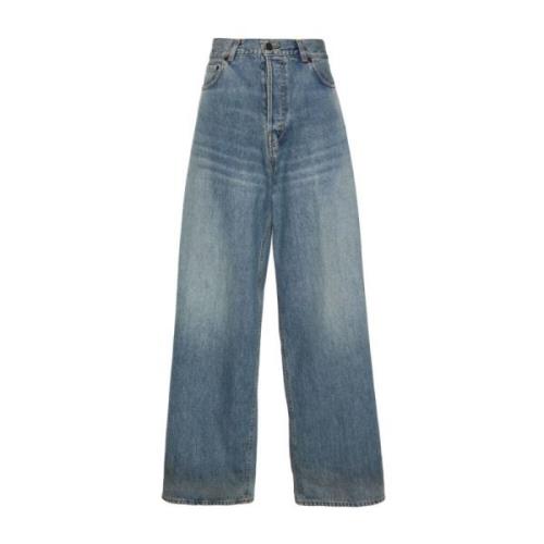 Haikure Boyfit Over Jeans Blue, Dam