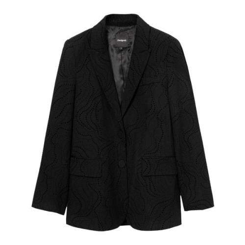 Desigual Dam Blazer Höst/Vinter Kollektion Black, Dam