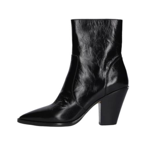 Michael Kors Svart Heeled Bootie Dover Stil Black, Dam