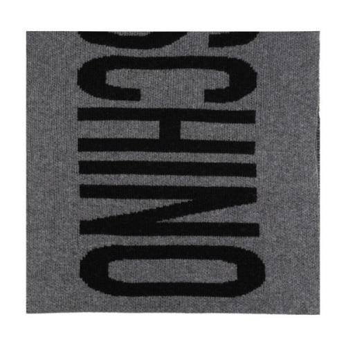 Moschino Logo Halsduk Gray, Unisex