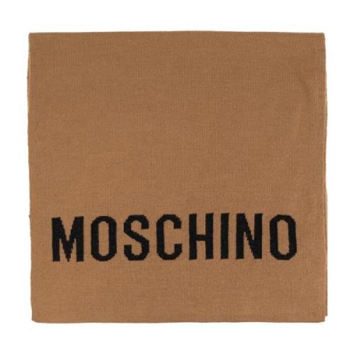 Moschino Halsduk med logotyp Brown, Unisex