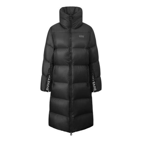 Duvetica Svart High-Neck Dunjacka Aw23 Black, Dam