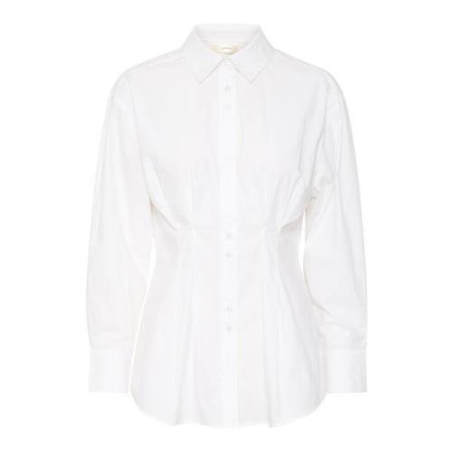 InWear Feminin Waist Shirt Blus Pure White White, Dam