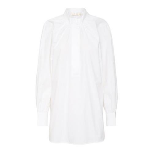 InWear Draped Tunika Blus Ren Vit White, Dam