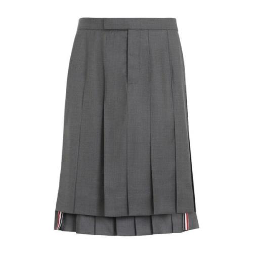 Thom Browne Grått Ullkjol Klassisk Design Gray, Herr