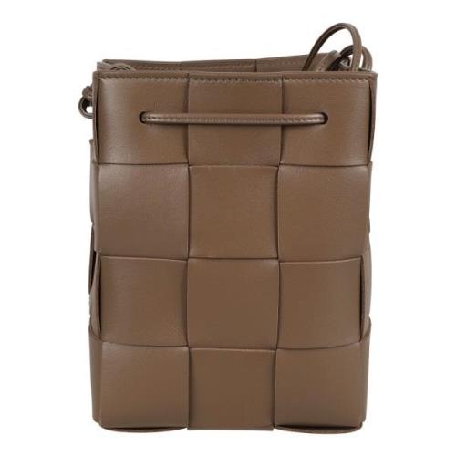 Bottega Veneta Taupe Grey-Gold Handväska Brown, Dam