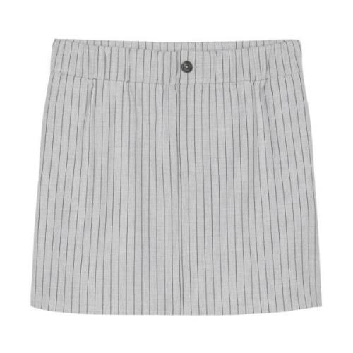 Marc O'Polo Pinstripad minikjol Gray, Dam