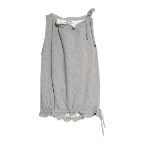 The Attico Sweatshirt Top Gray, Dam