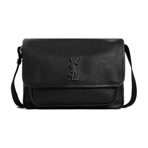 Saint Laurent Niki Messenger Väska Black, Herr