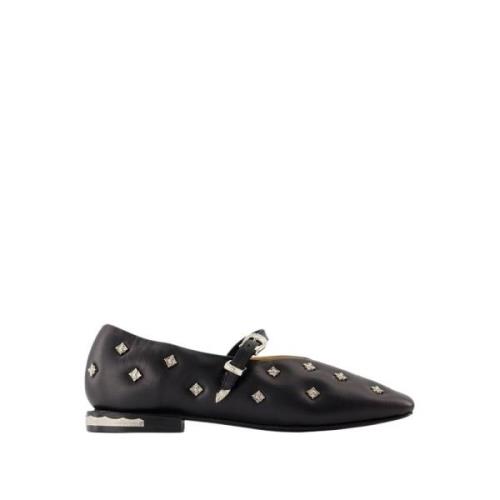 Toga Pulla Svart Slip-On Ballerina Gummisula Black, Dam