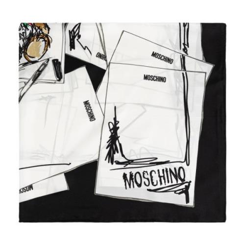 Moschino Sidenscarf White, Unisex