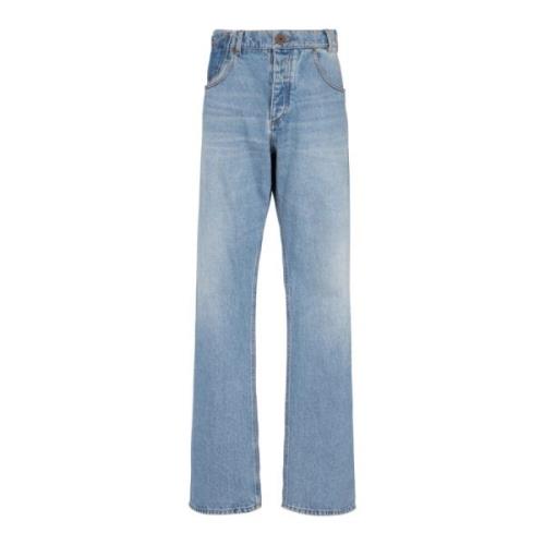 Balmain Jeans i kontrasteffekt denim Blue, Herr