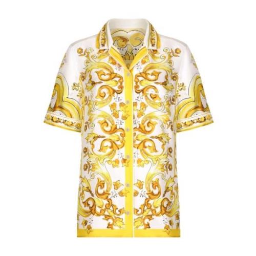 Dolce & Gabbana Stiliga Camicia Skjortor Yellow, Dam