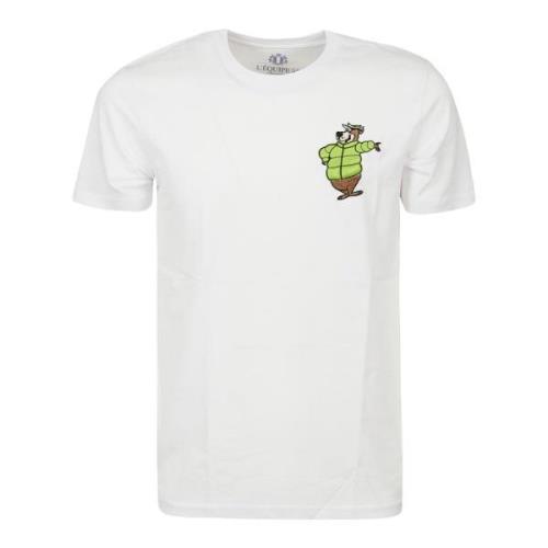 Equipe 55 Kortärmad Crew Neck Bomull T-shirt White, Herr