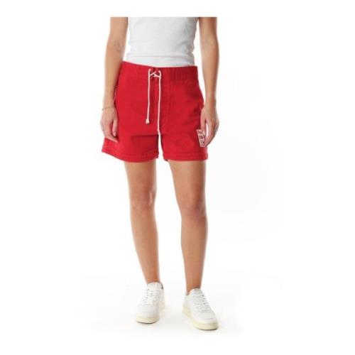 Stockholm Surfboard Club Bomullsshorts med dragsko Red, Dam