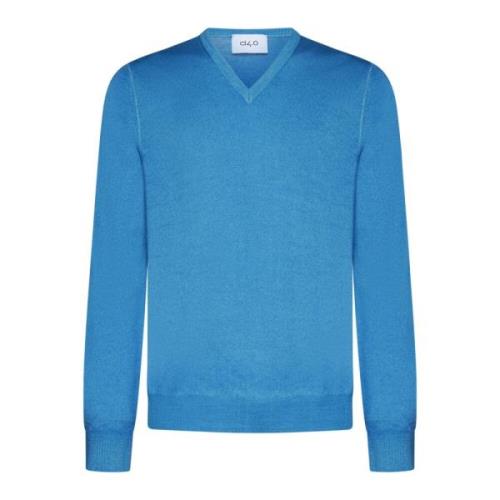 D4.0 Turkosa Crew-Neck Jumper Blue, Herr