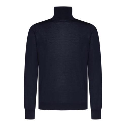 Piacenza 1733 Stiliga Sweaters i Vit/Blå Blue, Herr