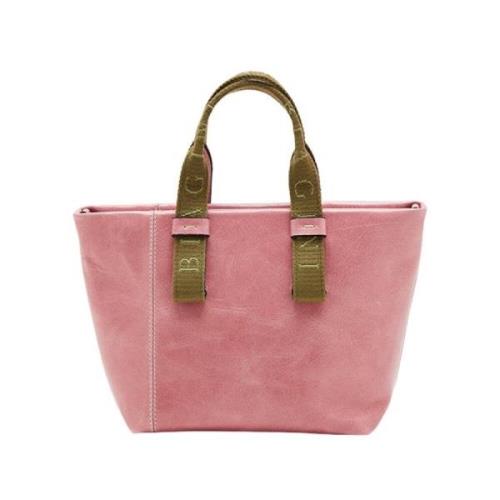 Biagini Rosa Mini Läder Crossbody Väska Pink, Dam