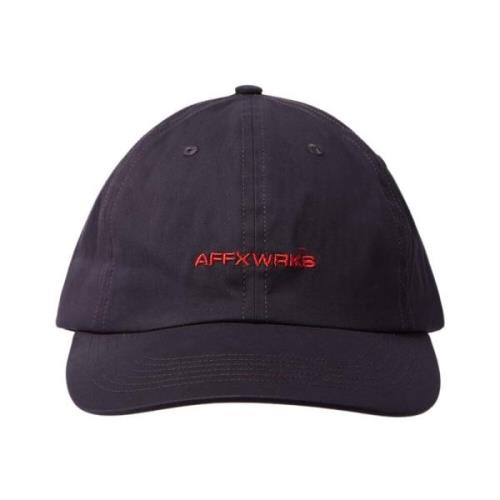 Affxwrks Logo Broderi Baseball Keps Black, Herr