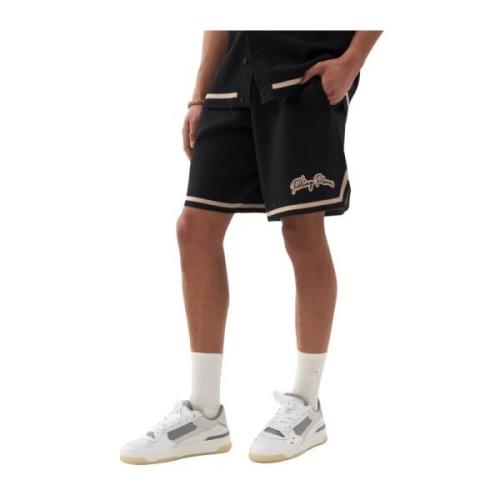 Filling Pieces Stickade Shorts Svart Black, Herr