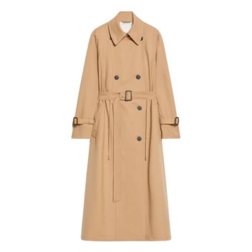 Max Mara Weekend Brun Trenchcoat Dubbelknäppt Brown, Dam