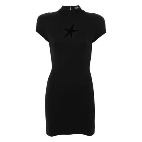 Mugler Svart Stjärna Mini Klänning Black, Dam