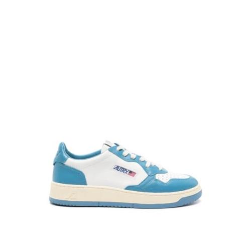 Autry Vita Låga Sneakers Logotyp Gummisula Blue, Herr