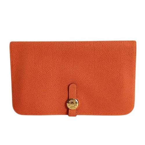 Hermès Vintage Pre-owned Laeder plnbcker Orange, Dam