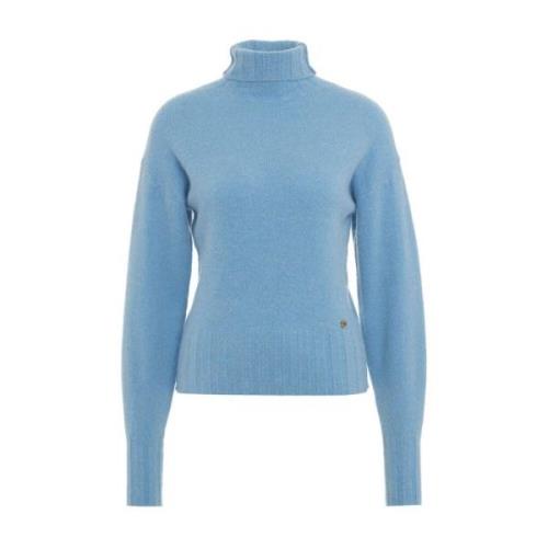 Ottod'Ame Blå Stickat Aw24 Handtvätt Blue, Dam