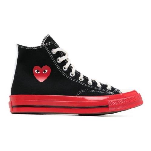 Comme des Garçons Play Chuck Taylor 1970s Höga Sneakers Black, Herr