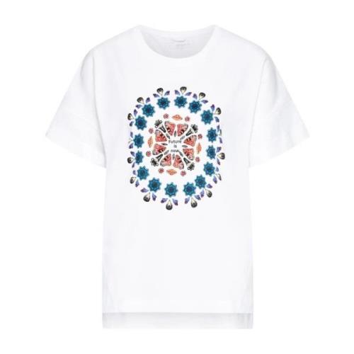 Desigual Kortärmad T-shirt White, Dam