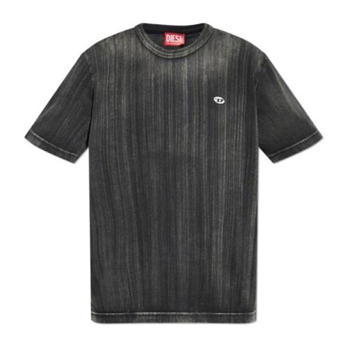 Diesel T-shirt med logotyp T-Adjust-K8 Gray, Herr